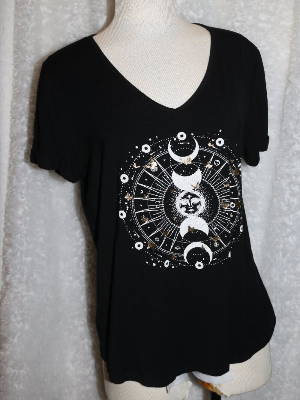 Ava James moon cycles ladies top size large